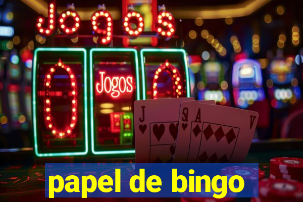 papel de bingo